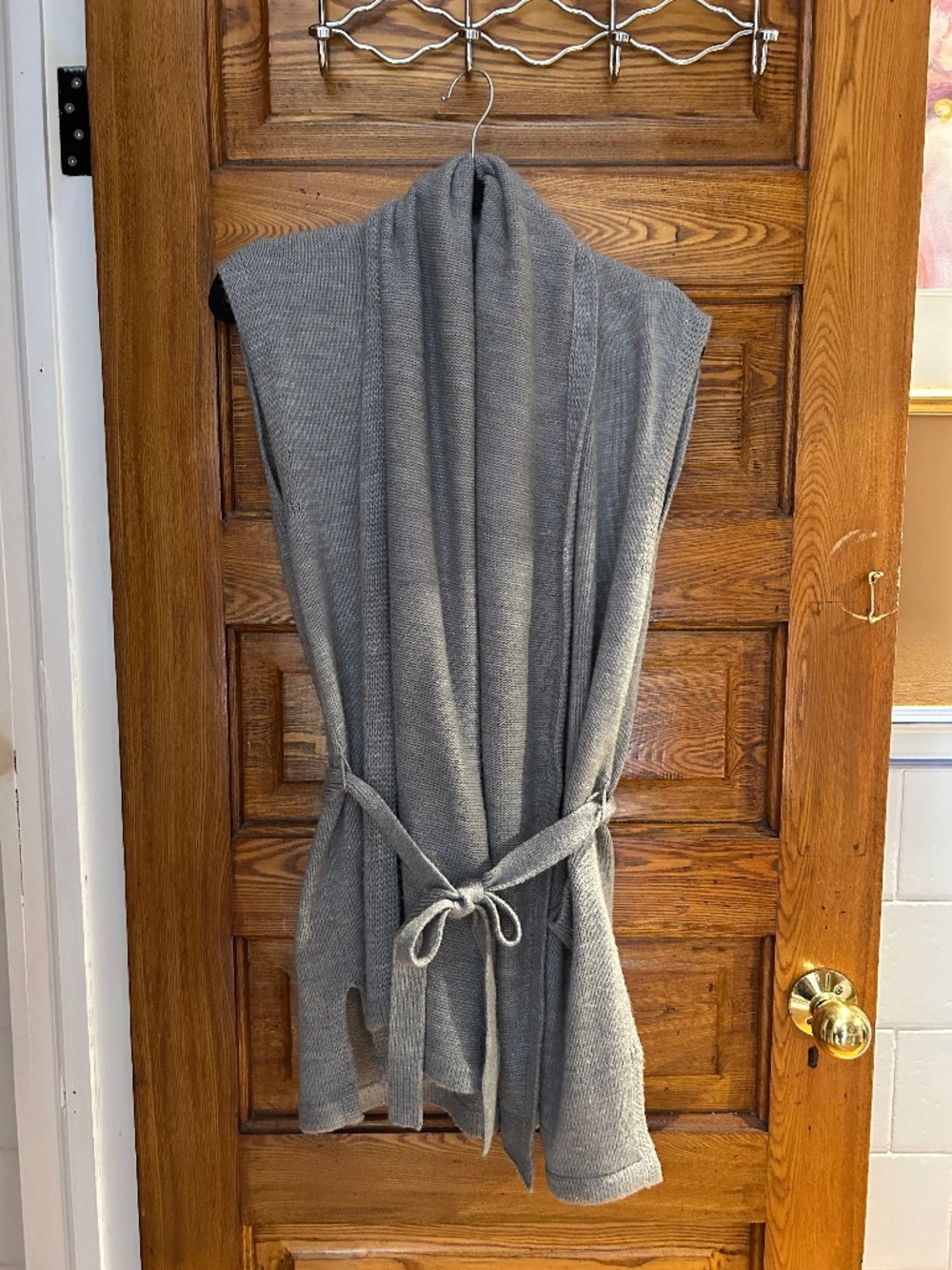 Belted Sweater Vest